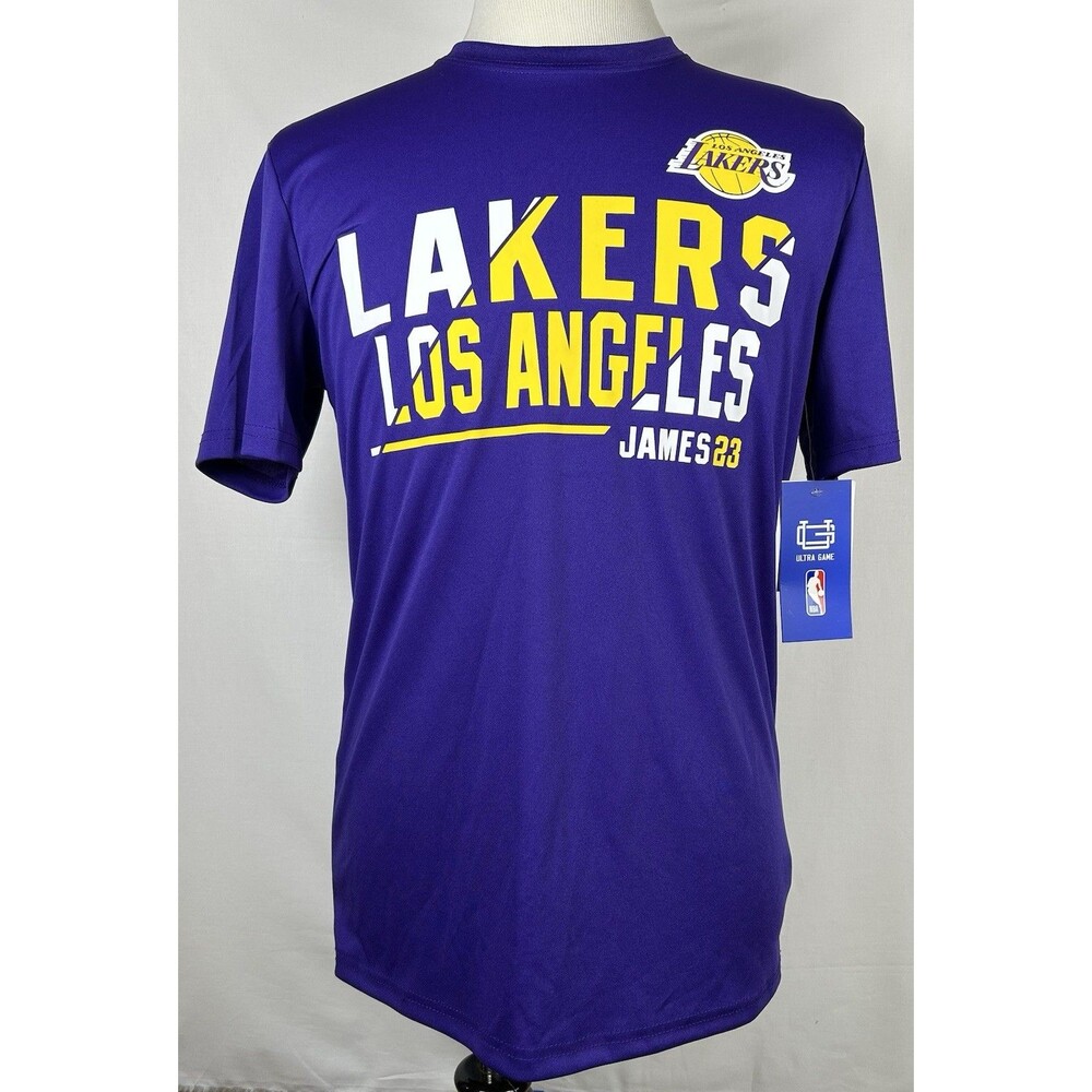 LA Lakers LeBron James T-shirt Men’s Medium NBA #23 Ultra Game Purple NWT